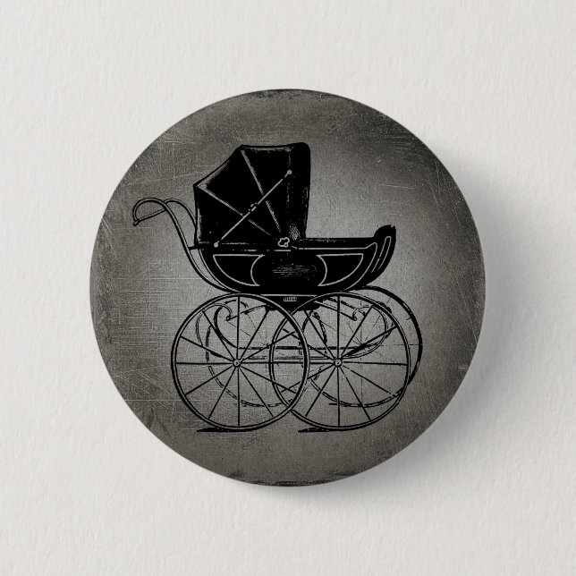 Gothic Baby Carriage 6 Cm Round Badge (Front)
