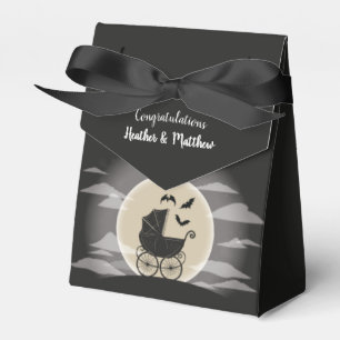 Gothic Baby Shower Halloween Carriage Favour Box