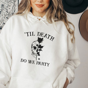 Gothic Bachelorette Party Personalised Bridesmaid Hoodie