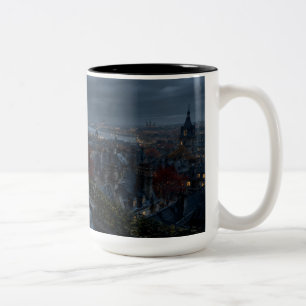 Gothic Balcony City Black Mug Soothing Savage
