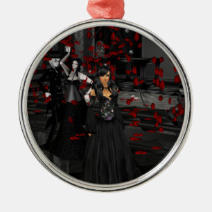 Gothic Ball Room Round Ornament