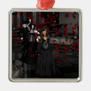 Gothic Ball Room Square  Ornament