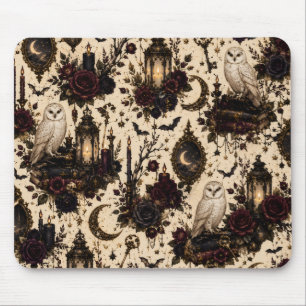 Gothic Barn Owl Mousepad