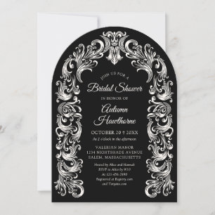 Gothic Baroque Arch Bridal Shower Invitation