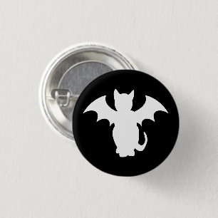 GOTHIC BAT CAT PIN