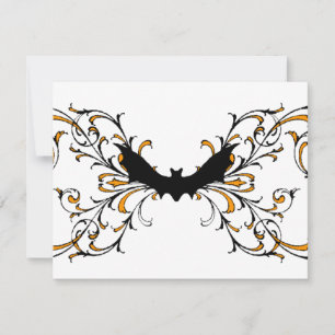 Gothic bat invitation