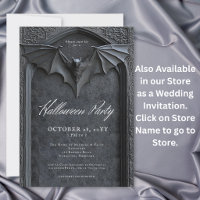Gothic Bat Tombstone Halloween Party