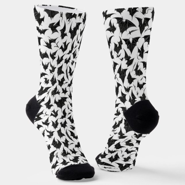 Gothic Bats Socks (Angled)