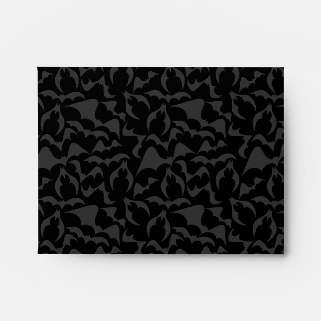 Gothic Bats Vampire Pattern Envelope (Front)