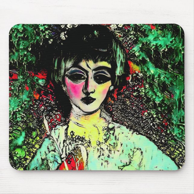 Gothic Beauty Portrait  Mouse Mat (Front)