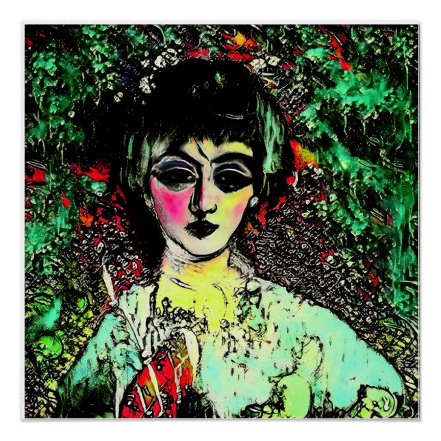 Gothic Beauty Portrait  Poster (Front)