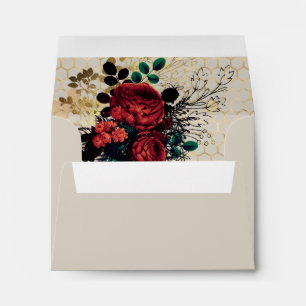 Gothic Bee & Roses Envelope