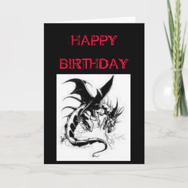 GOTHIC BIRTHDAY CARD (Front)