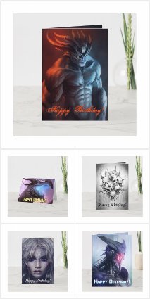 Gothic Birthday Cards