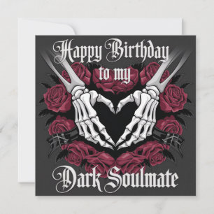Gothic Birthday Design for Your Dark Soulmate Card