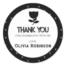 Gothic black and white Birthday