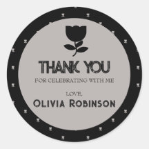 Gothic black and white Birthday