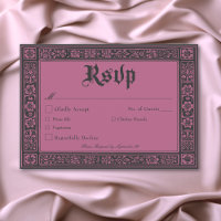 Gothic Black Burgundy Mediaeval Until Death Weddin