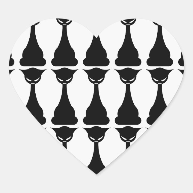 Gothic black cat silhouette stickers (Front)