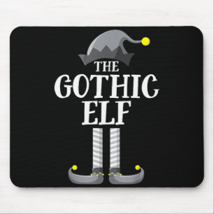Gothic Black Elf Matching Family Group Christmas P Mouse Mat