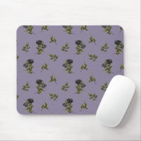 Gothic Black Flower Pattern