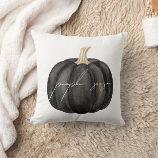 Gothic Black Pumpkin Season Halloween Decor Cushion