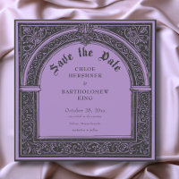 Gothic Black Purple Mediaeval Until Death Wedding