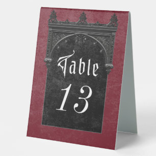 Gothic Black Raven & Black Arch Wine Wedding