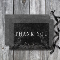 Gothic Black Raven & Black Roses Wedding