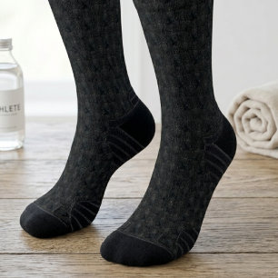 Gothic Black Raven Pattern Socks