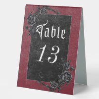 Gothic Black Raven & Roses Wine Wedding