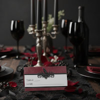 Gothic Black Raven Wine Darkly Ever After Wedding