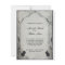 Gothic Black Rose Trellis Wedding Invitation