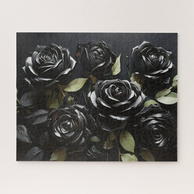 Gothic Black Roses  Jigsaw Puzzle (Horizontal)