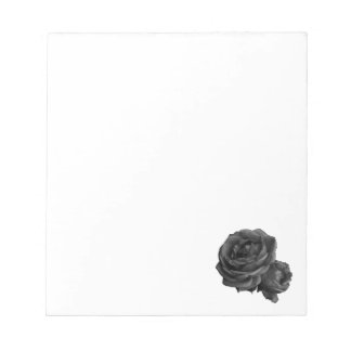 Gothic Black Roses Notepad