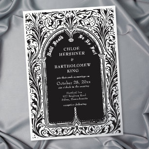 Gothic Black Silver Mediaeval Until Death Wedding