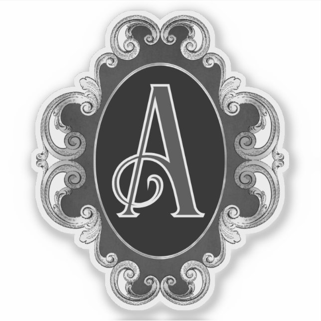 Gothic Black & White Badge (Front)