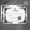 Gothic Black & White Filigree Heart QR Code