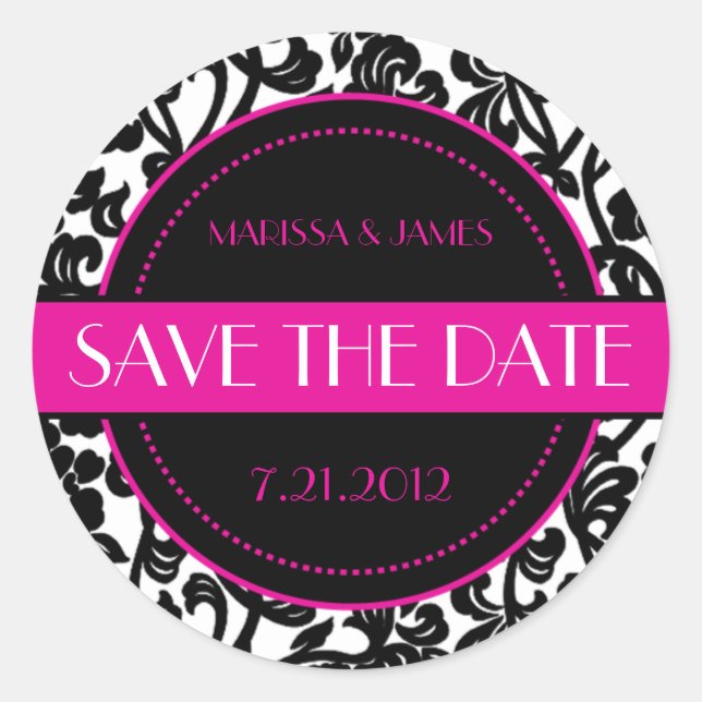 Gothic Black & White Flourish Envelope Seals (Front)