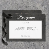 Gothic Black & White Skulls & Heart Reception