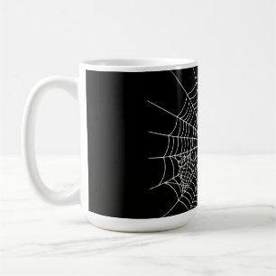 Gothic Black Widow Spider Heart Web Vintage Aesthe Coffee Mug