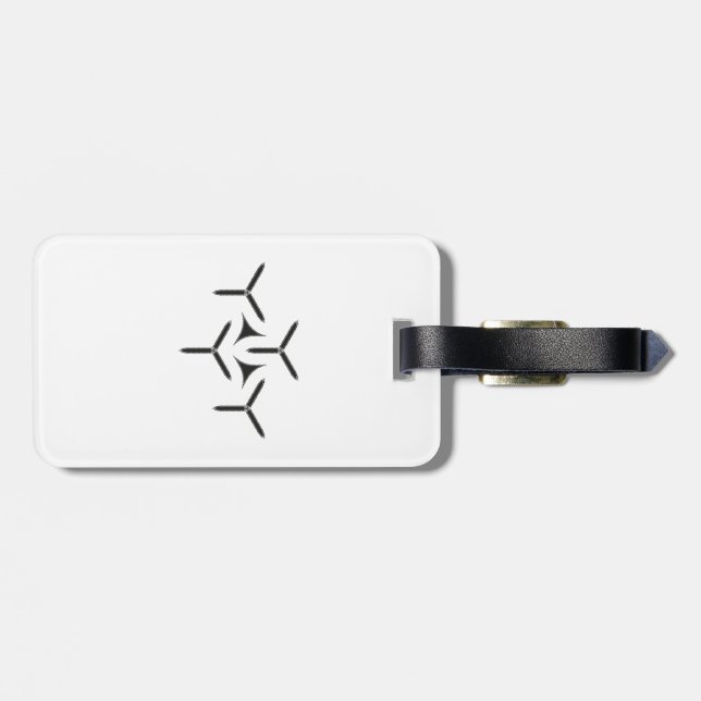 Gothic Blade Luggage Tag (Back Horizontal)