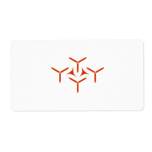 Gothic Blade Pattern Label (Front)