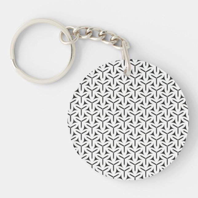Gothic Blades Pattern Keychain (Front)