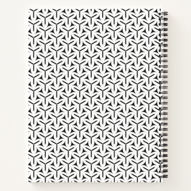 Gothic Blades Pattern Notebook (Back)