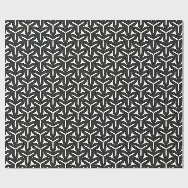Gothic Blades Pattern Wrapping Paper (Flat)