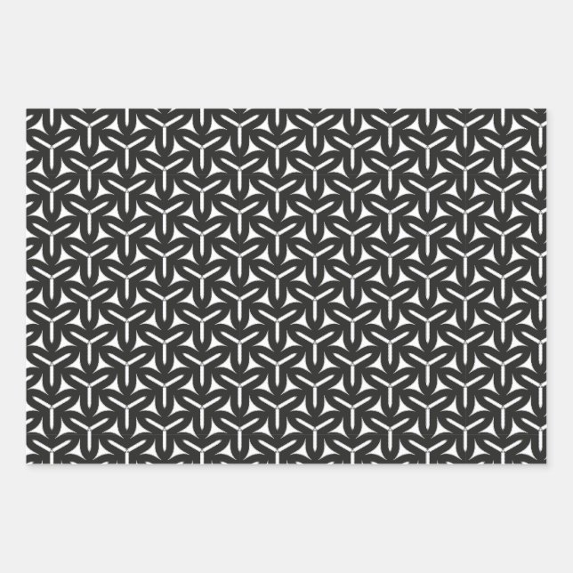 Gothic Blades Pattern Wrapping Paper Sheets (Front 2)