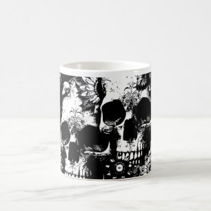 Gothic Bloom Mug – A Darkly Elegant Fusion of Skul