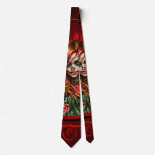 Gothic Blossom, the angel of roses. Tie