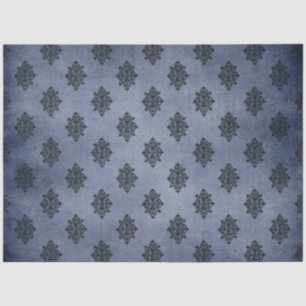 Gothic Blue Damask Series Design 12 Tissue Paper